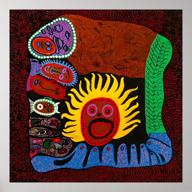 Yayoi Kusama Kunst Poster (Vorne)