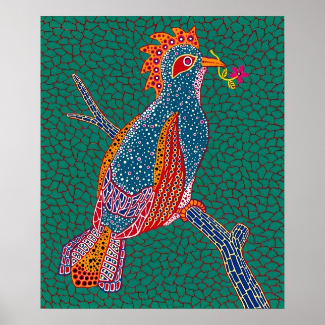 Yayoi Kusama Kunstmalerei Poster (Vorne)