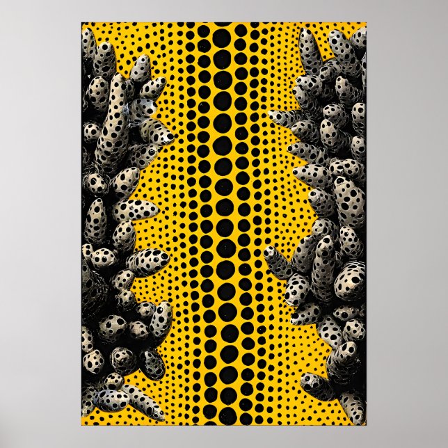 Yayoi Kusama Kunstmalerei Poster (Vorne)