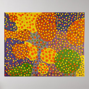 Yayoi Kusama Kunststil Poster