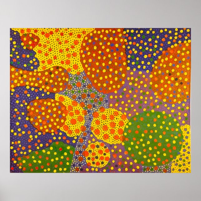 Yayoi Kusama Kunststil Poster (Vorne)