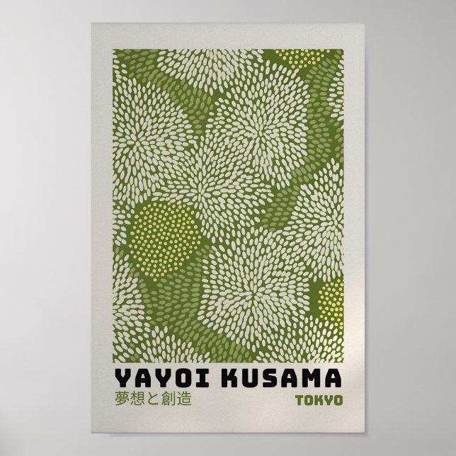 Yayoi Kusama Poster - Abstrakte Yayoi Kusama (Vorne)