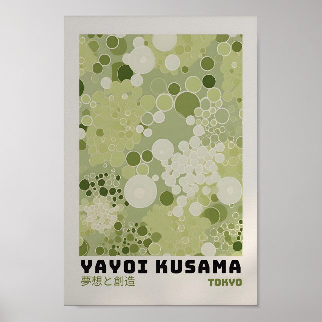 Yayoi Kusama Poster - Abstrakte Yayoi Kusama (Vorne)