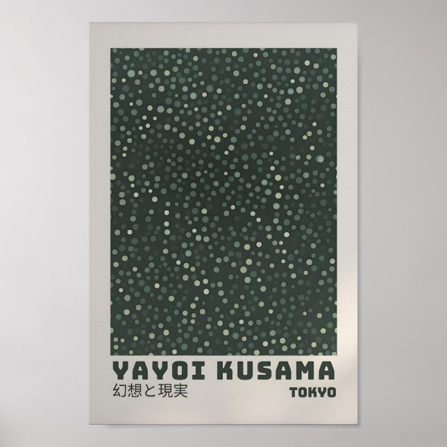 Yayoi Kusama Poster - Abstrakte Yayoi Kusama (Vorne)