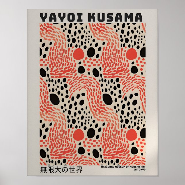 Yayoi Kusama Poster - Abstrakte Yayoi Kusama (Vorne)