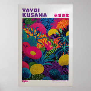 Yayoi Kusama Poster - Yayoi Kusama Inspiriert Flor