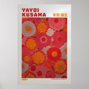 Yayoi Kusama Poster - Yayoi Kusama Inspiriert Flor