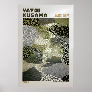 Yayoi Kusama Poster - Yayoi Kusama Inspiriert Grün