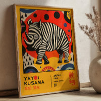 Yayoi Kusama Rhino Retro Japanische Kunstausstellu