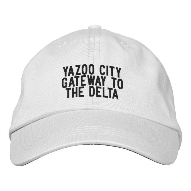 YAZOO CITY Mississippi Hat Bestickte Baseballkappe (Vorderseite)