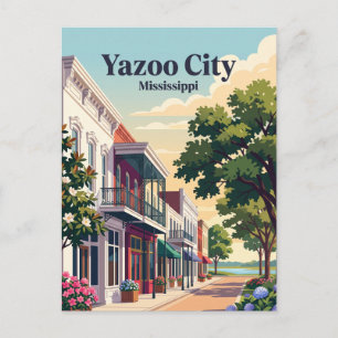 Yazoo City, Mississippi Postkarte