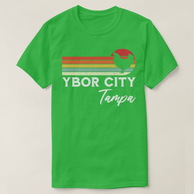 Ybor City Tampa Florida Chicken Lover Souvenir Gif T-Shirt (Design vorne)