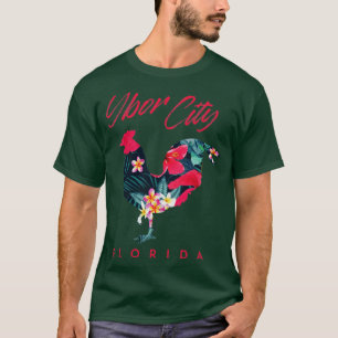 Ybor City Tampa Florida Hühnchen Lover Blume T-Shirt