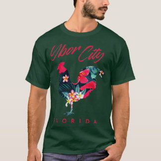 Ybor City Tampa Florida Hühnchen Lover Blume T-Shirt