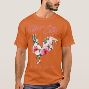 Ybor City Tampa Florida Hühnchen Lover Blume T-Shirt