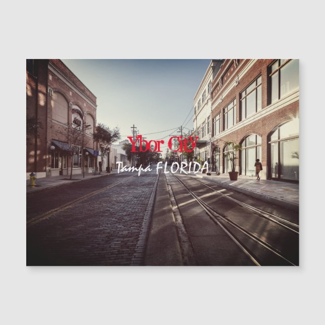 Ybor City, Tampa FLORIDA Magnetkarte (Vorderseite)