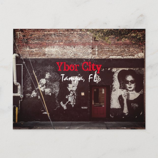Ybor City, Tampa FLORIDA Postkarte (Vorderseite)