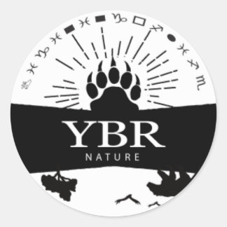 YBRnature_sticker Runder Aufkleber
