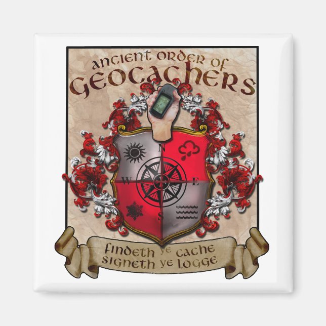 Ye Ancient Order of Geocachers Magnet (Vorne)