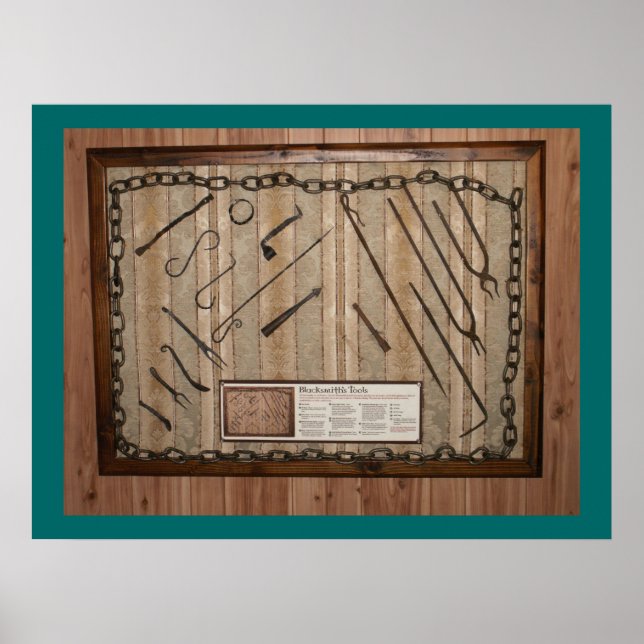 Ye old Blacksmith Tools of the trade Poster (Vorne)