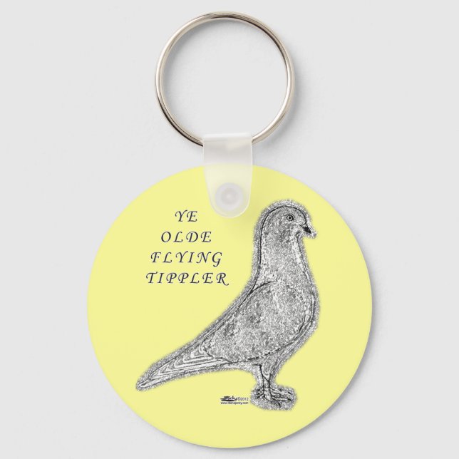 Ye Olde Tippler Pigeon Schlüsselanhänger (Vorderseite)