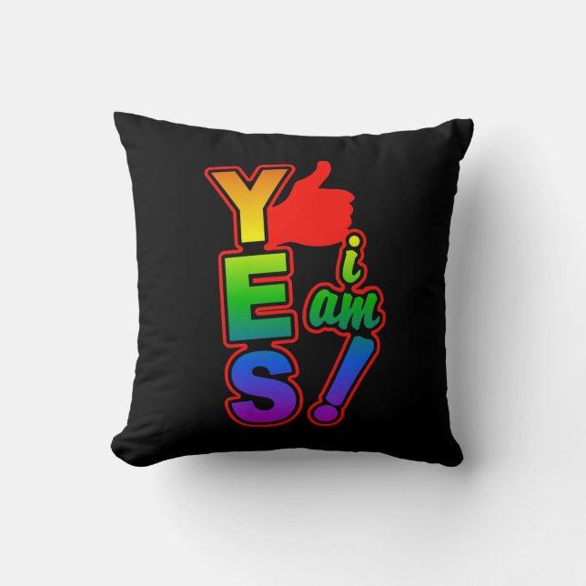 YEA Ich bin Zollwerfer Kissen (Vorderseite)