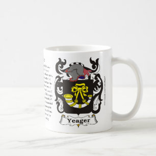 Yeager, der Ursprung, die Bedeutung und das Wappen Tasse