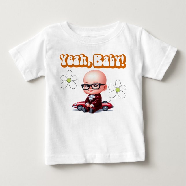 Yeah Baby Retro T-shirt (Vorderseite)