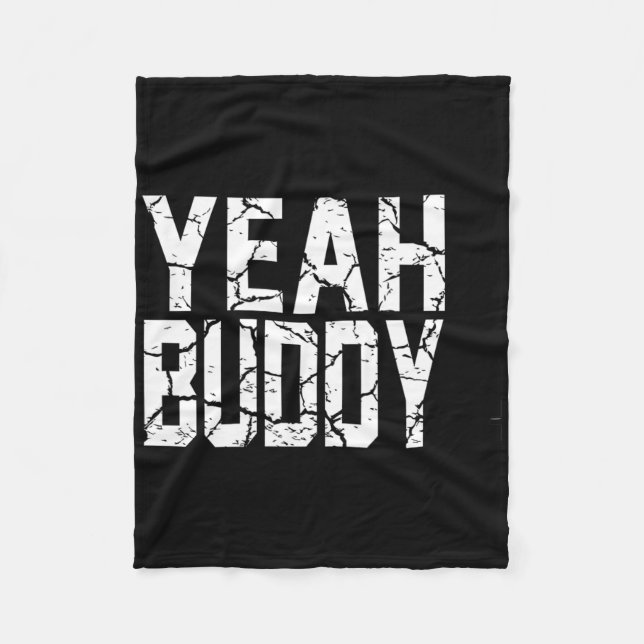 Yeah Buddy Light Weight Bodybuilder Bodybuilding W Fleecedecke (Vorderseite)