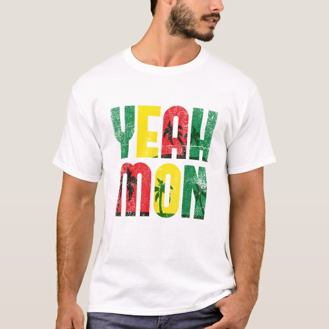 Yeah Mon Jamaican Vacation T-Shirt (Vorderseite)