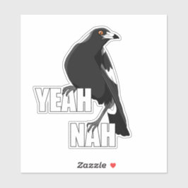 Yeah nah lustige australische Magpie-Aufkleber Aufkleber