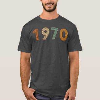 Year 1970 Long Live the 70s retro colors T-Shirt