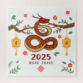 Year 2025 Wood Snake. Chinese horoscope  Puzzle