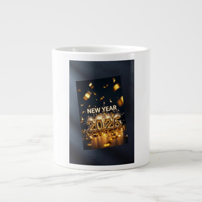 Year 2026 – Fresh Start Greet Specialty Mug Jumbo-Tasse (Vorderseite)