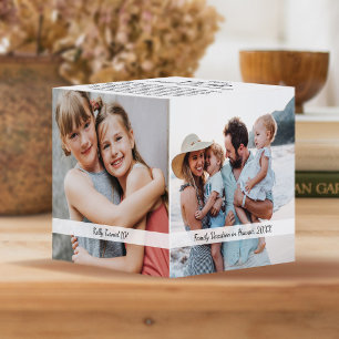 Year Full of Memories Photo Collage & Highlights Würfel