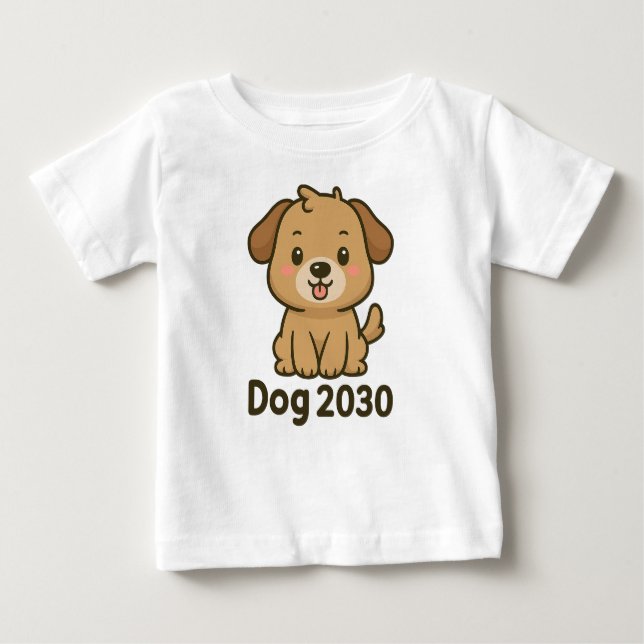 Year of the Dog 2030 Baby T-shirt (Vorderseite)