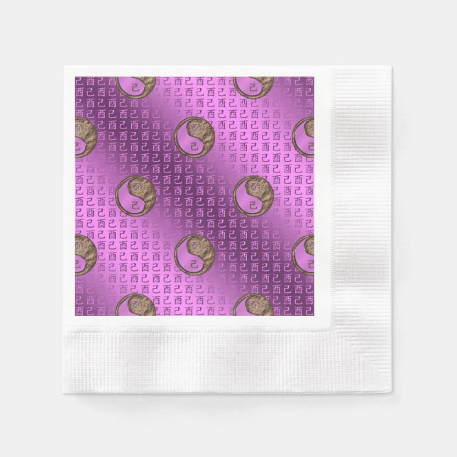 Year of the Earth Rooster Serviette (Vorderseite)