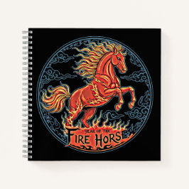Year of the Fire Horse Journal Notizbuch