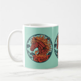 Year of the Fire Horse Notebook Design 2 Kaffeetasse
