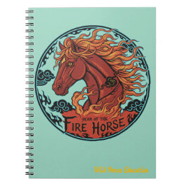 Year of the Fire Horse Notebook Design 2 Notizblock