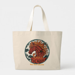 Year of the Fire Horse Tote Bag Jumbo Stoffbeutel