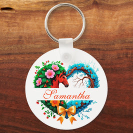 Year of the horse 2026 and Your name Schlüsselanhänger