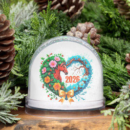 Year of the horse 2026 and Your name Schneekugeln