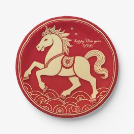Year of the Horse 2026 Chinese New Year Pappteller