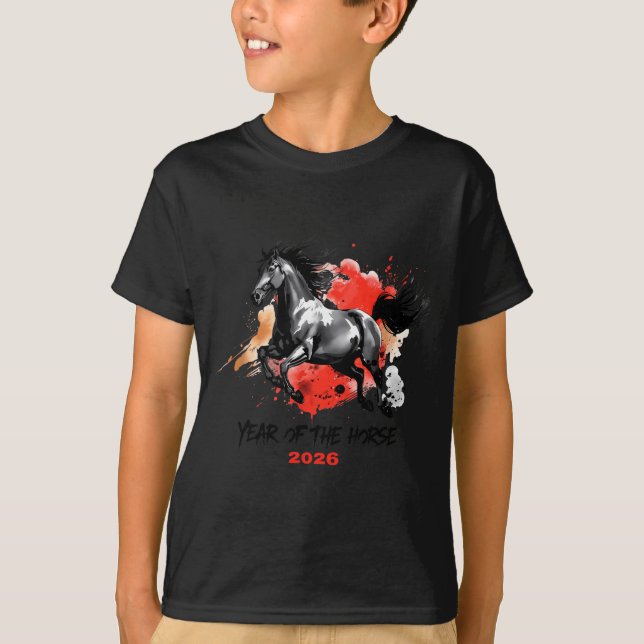 Year Of The Horse 2026 Chinese New Year  T-Shirt (Vorderseite)