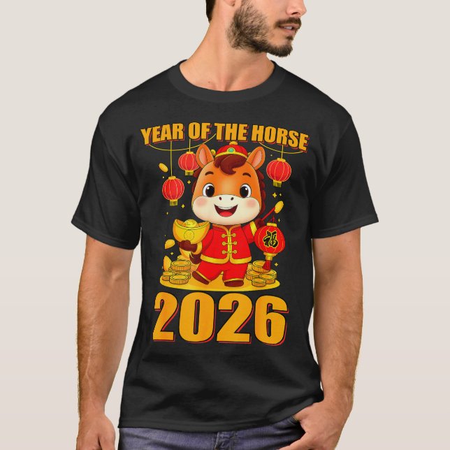 Year Of The Horse 2026 Lunar New Year Chinese  T-Shirt (Vorderseite)