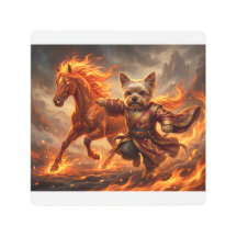 Year of the Horse 2026 Yorkie Metal Print – Zodiac
