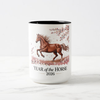 Year of the Horse 2026 Zweifarbige Tasse