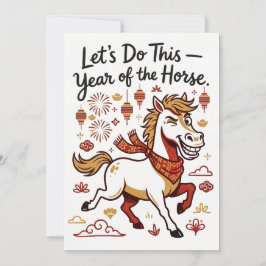 Year Of The Horse - Chinese Lunar New Year Feiertagskarte