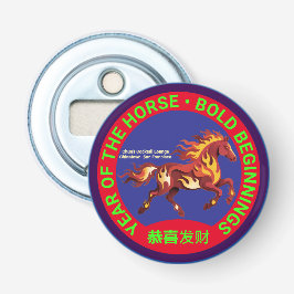 Year of the Horse Chinese New Year Bold Beginnings Flaschenöffner